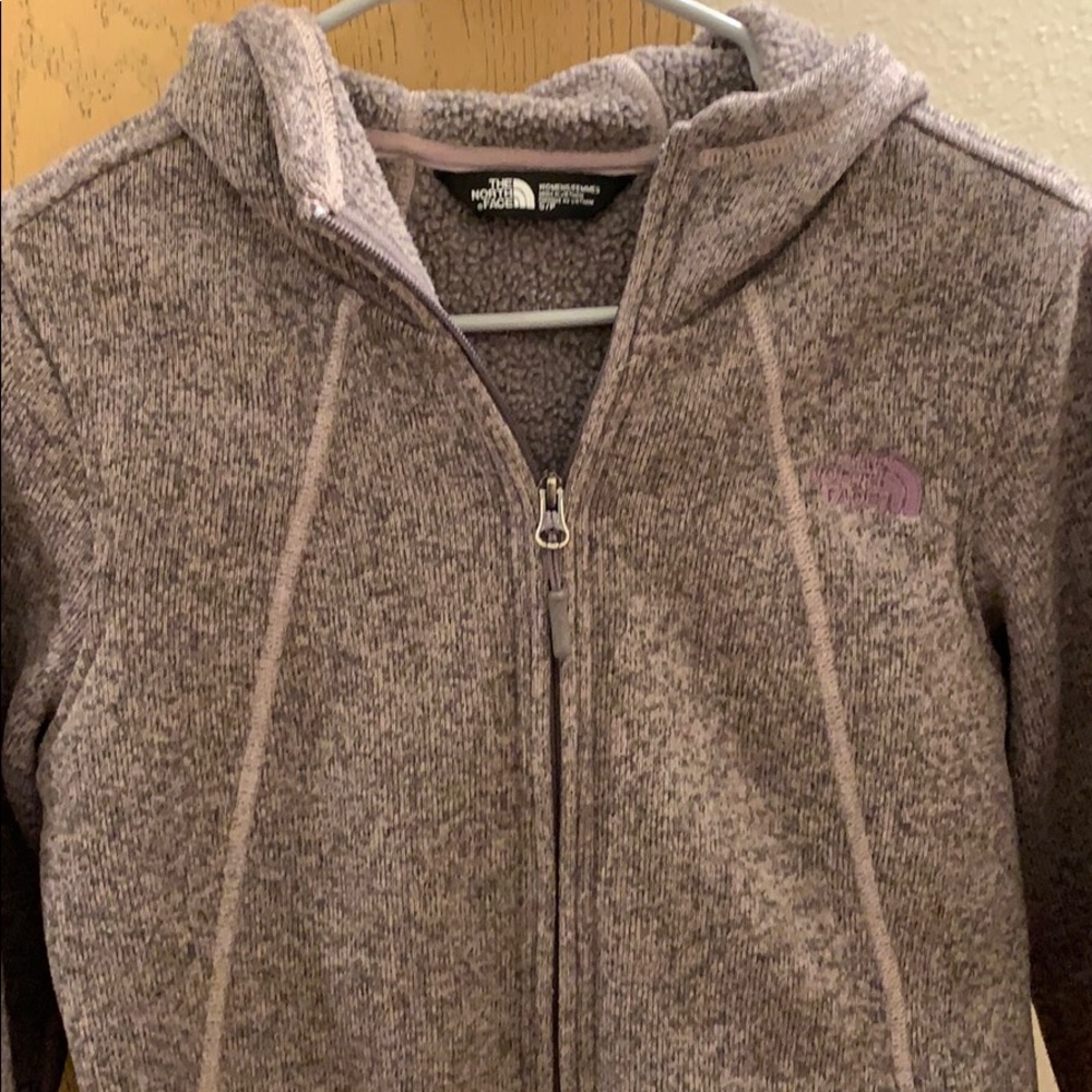 North Face full zip up hoodie